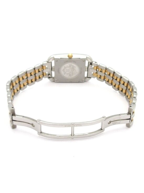 Hermes Watch Cape Cod SS 18k Yellow Gold White main image 10